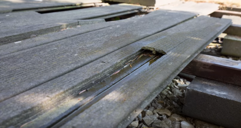 Terrasse en WPC après moins de 8 ans