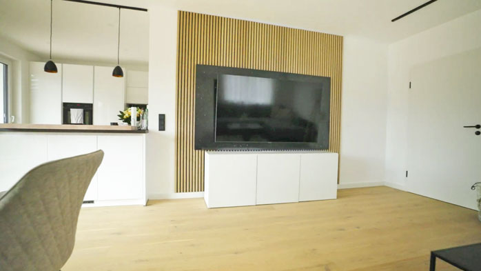 TV mur fait maison – Guide avec panneaux acoustiques 4